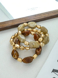 Multicolor 3-piece Bracelet Set