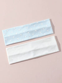 Bintik Polka Biru + Putih